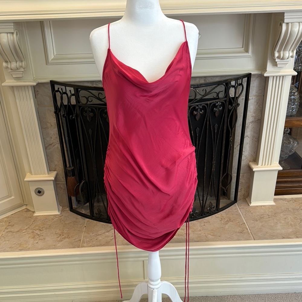 Free People Pink Chemise with Spaghetti Straps and Soft Fabric